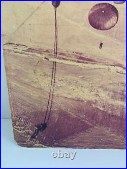 Vintage Antique Unique National Guard Parachute Art Print Decor Retro Design