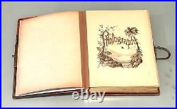 Vintage Antique Victorian Boy Girl Military Uniform Photographs Photo Album Old