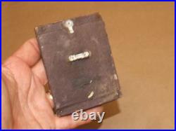 Vintage Antique Victorian Mourning Photo With Lock Of Hair Inside Frame