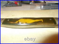 Vintage Antique Winchester 1050 5 Toothpick Knife Picture Celluloid Handles NM