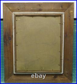 Vintage Antique Wood Gilded Framed Portrait Photo Woman 25-1/4 x 29-1/4