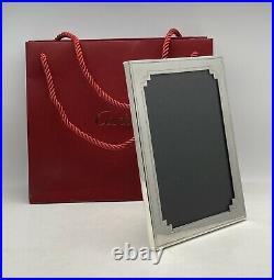 Vintage Cartier Sterling Silver 6 x 8 Free Standing Picture Frame