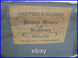 Vintage Cockerel & Hen by Carvers & Gilders Picture Makers England Edgar Hunt