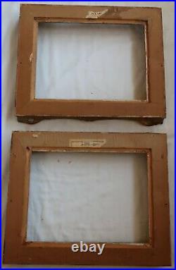 Vintage Fits 9 X 12 Gold Picture Frame Wood Gesso Ornate Fine Art French Baroque