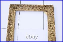 Vintage French Gold Wood Ornate Picture Frame 21.7x25.4inch