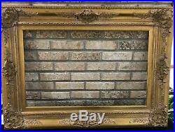 Vintage Gold Gilt Ornate Victorian Baroque Eastlake Wood Picture Frame 40x29