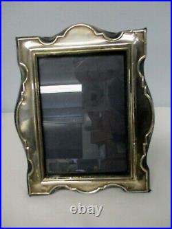 Vintage Kfl & Son English Sterling Silver Standing Picture Frame 3 3/4 X 5 1/4
