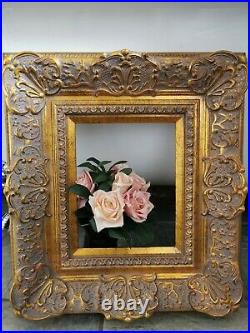 Vintage Large Rococo French Shabby Style Ornate Gold Gilt Picture Frame 10 x 8