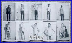 Vintage Male Nude 1950's Series of TEN Blond Figure Studies 5 x 7 each