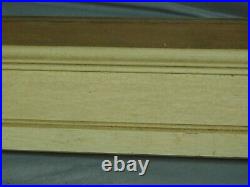 Vintage Modern Carved Wood White Paint Mid Century Picture Frame Painting 20x24