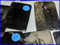 Vintage Old Photograph Ambrotype Tintype Dags Frames Etc Lot of 36