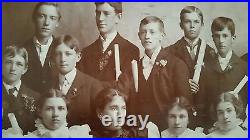 Vintage Photo and Antique Frame Of Graduation Late 1800's 1920's