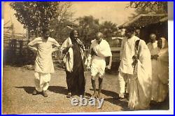 Vintage Photograph Gandhiji With Sarojini Naidu Black & White Mahatma Bapu Rare