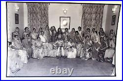 Vintage Photograph Of Royal Indian King Prince Wedding Group Photo Devgadh Bari
