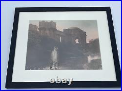 Vintage Photograph Painting Antique Early California Architecture Hand Colored