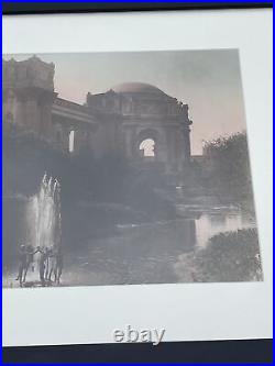 Vintage Photograph Painting Antique Early California Architecture Hand Colored