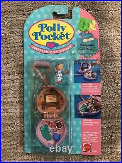 Vintage Polly Pocket Pretty Picture Locket Necklace Artist Paint