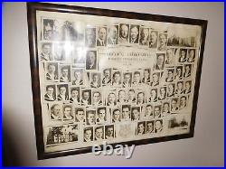 Vintage Queens University Graduating Class Composite 1938 Medical Antique Photo