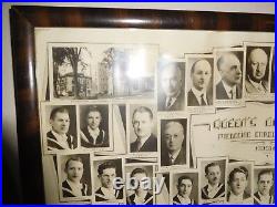 Vintage Queens University Graduating Class Composite 1938 Medical Antique Photo