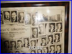 Vintage Queens University Graduating Class Composite 1938 Medical Antique Photo