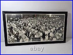 Vintage Shriners 1950 Banquet Framed Photograph Los Angeles California