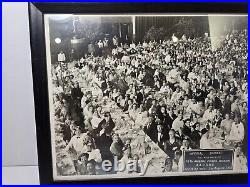 Vintage Shriners 1950 Banquet Framed Photograph Los Angeles California