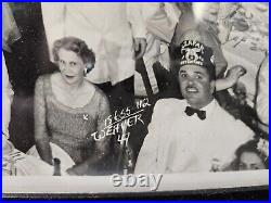 Vintage Shriners 1950 Banquet Framed Photograph Los Angeles California