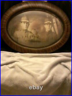 Vintage War Photo with antique picture frame