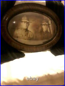 Vintage War Photo with antique picture frame