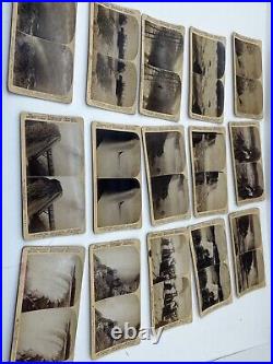 Vintage old Antique Stereoview Card Photos