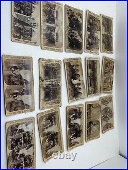 Vintage old Antique Stereoview Card Photos