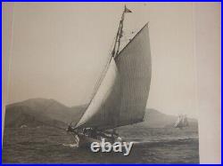 Vtg 1930s 40s SAILING Photograph Photograph Antique Sail Nautical Boat