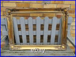 Vtg Large Rococo French Antique Style Ornate Gold / Gilt Picture Frame 20 x 30