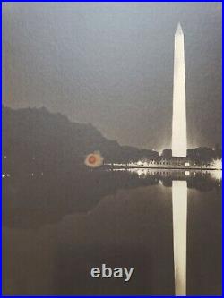 Vtg Original Antique LARGE OVERSIZED photo Washington Monument 1950's