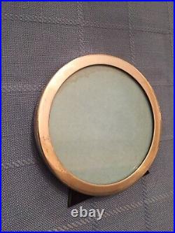 Vtg Tiffany & Co Auth Round Classic Round Picture Frame Hallmarked Excellent