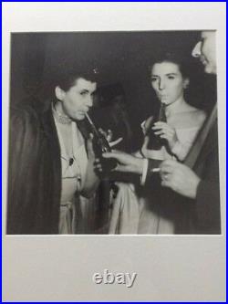 Weegee (arthur Fellig) Vintage Silver Gelatin Photo Women Drinking Coke At Inter