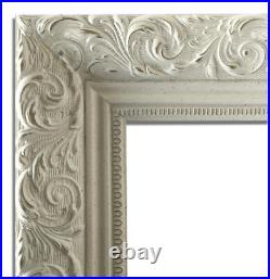 West Frames Bella French Ornate Embossed Wood Picture Frame Antique White 2.5