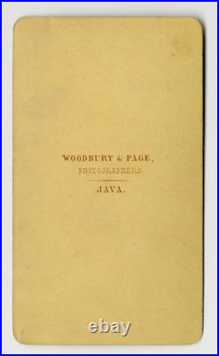 Woodbury & Page Java Vintage CdV Portrait Young Man 1870